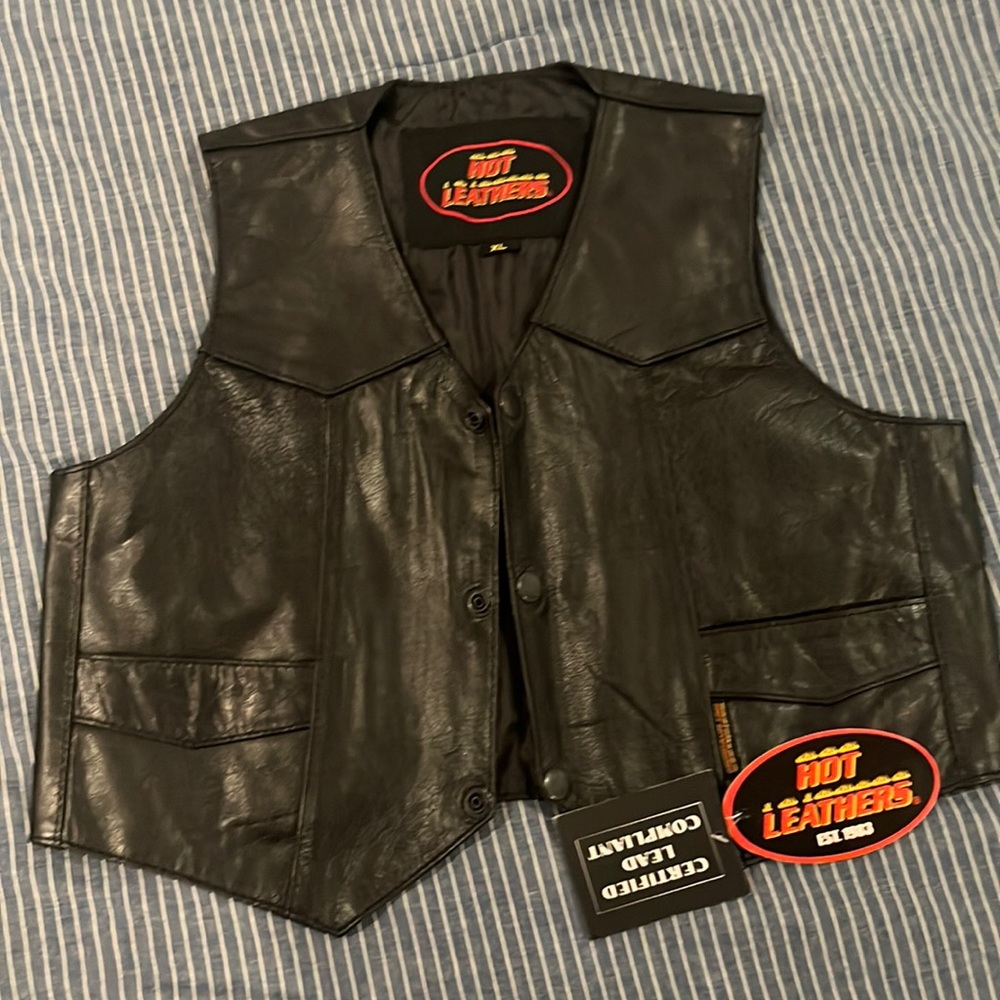 leather vest for kids… very cute